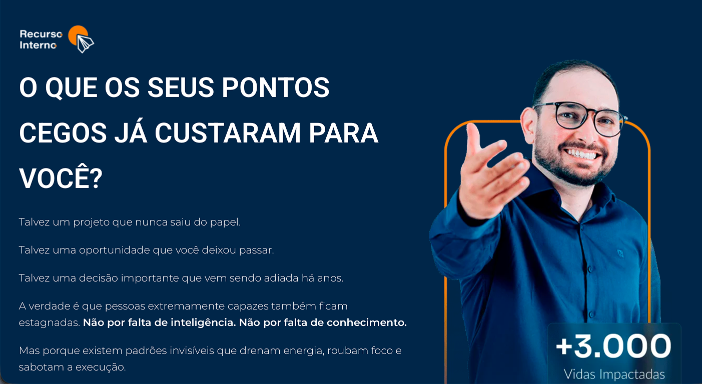 Site antes do método — Ponto Cego